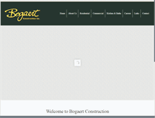 Tablet Screenshot of bogaertconstruction.com